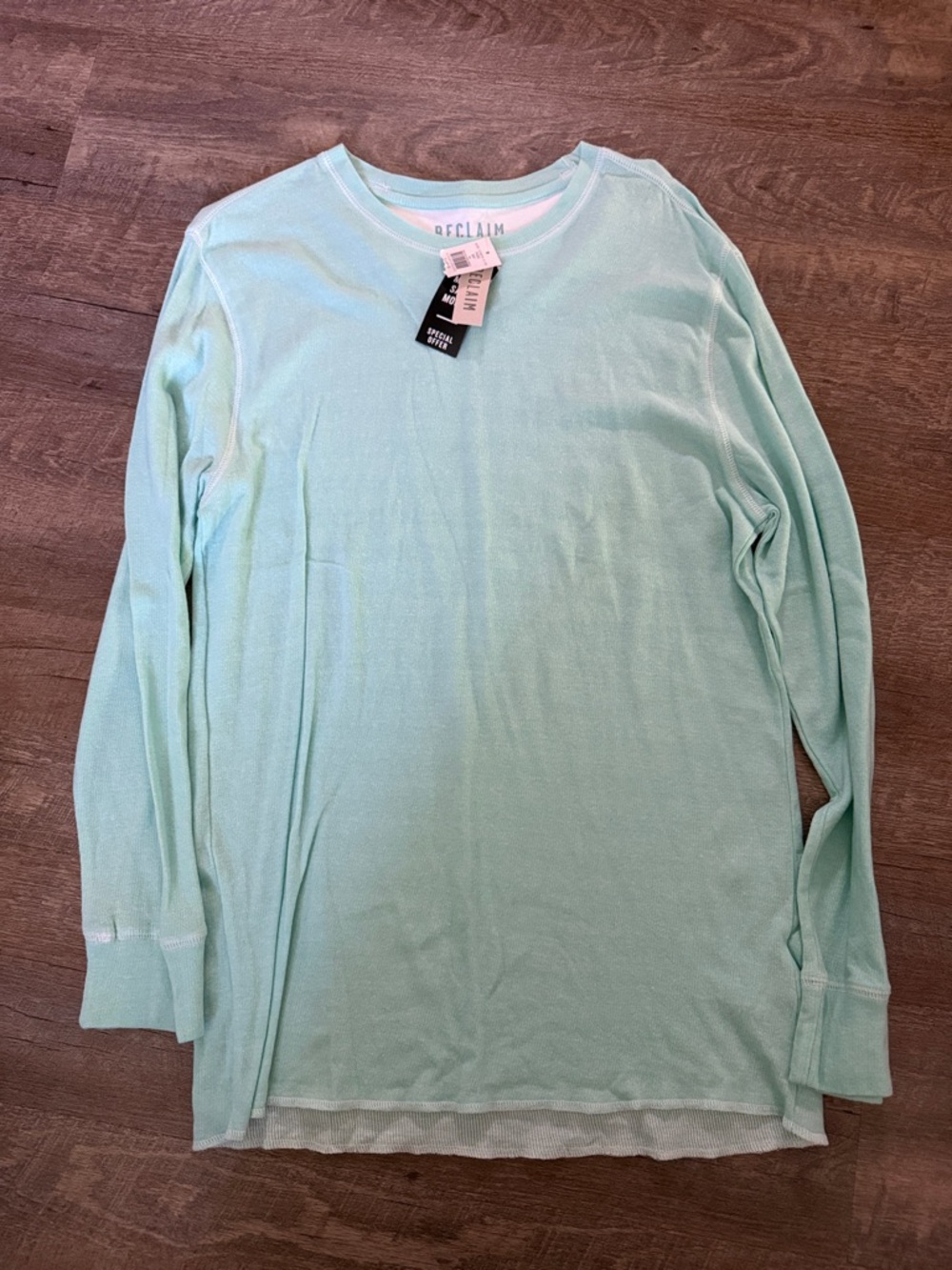 Reclaim Mint Long Sleeve Lightweight Top